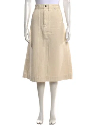 Pre-owned Khaite Midi Length Skirt In Neutrals