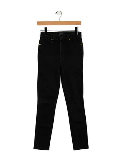 Pre-owned Khaite Mid-rise Skinny Leg Jeans In Black