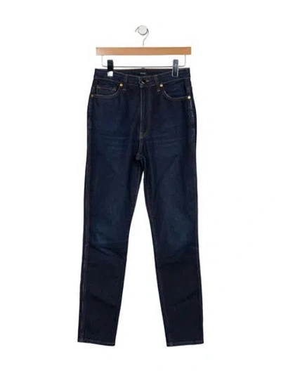 Pre-owned Khaite Mid-rise Skinny Leg Jeans In Blue