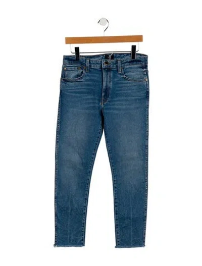 Pre-owned Khaite Mid-rise Skinny Leg Jeans In Blue