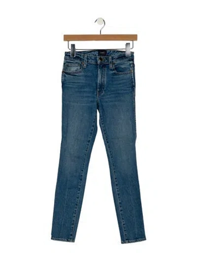 Pre-owned Khaite Mid-rise Skinny Leg Jeans In Blue