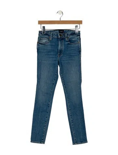 Pre-owned Khaite Mid-rise Skinny Leg Jeans In Blue