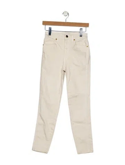 Pre-owned Khaite Mid-rise Skinny Leg Jeans In Neutral