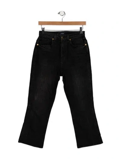Pre-owned Khaite Mid-rise Straight Leg Jeans In Blue