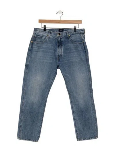 Pre-owned Khaite Mid-rise Straight Leg Jeans In Blue