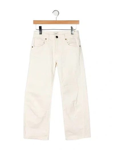 Pre-owned Khaite Mid-rise Straight Leg Jeans In Neutral
