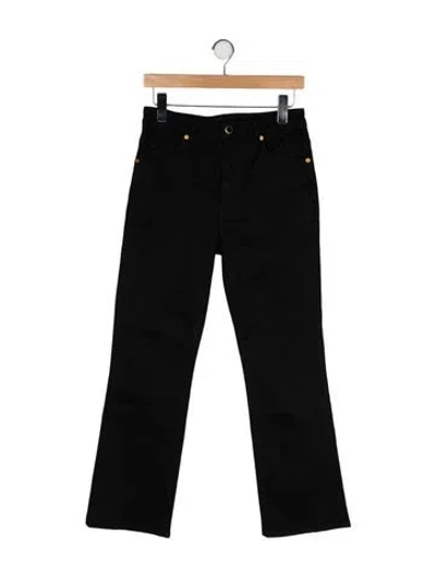Pre-owned Khaite Mid-rise Straight Leg Jeans W/ Tags In Black