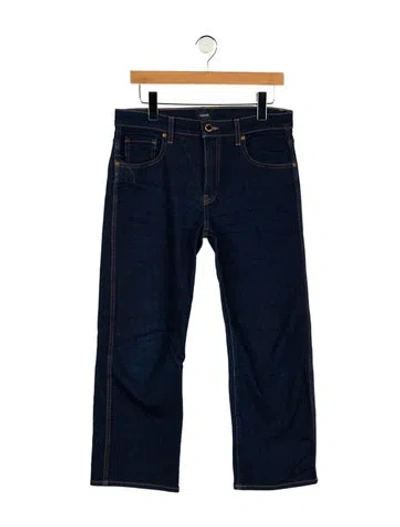 Pre-owned Khaite Mid-rise Wide Leg Jeans In Blue