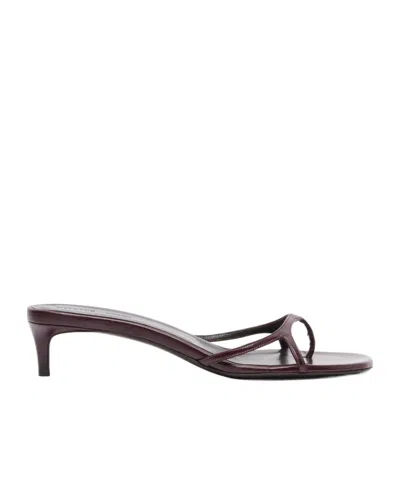 Khaite Mila 35 High-heeled Sandals In Brown