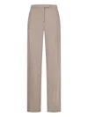 Khaite Miles Concealed-fastening Trousers In Gray