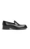 Khaite Miles Leather Loafers In Black