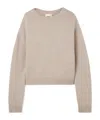 Khaite Milo Cashmere Sweater In Brown