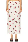 Khaite Mindy Printed Twill Wide-leg Pants In Multi