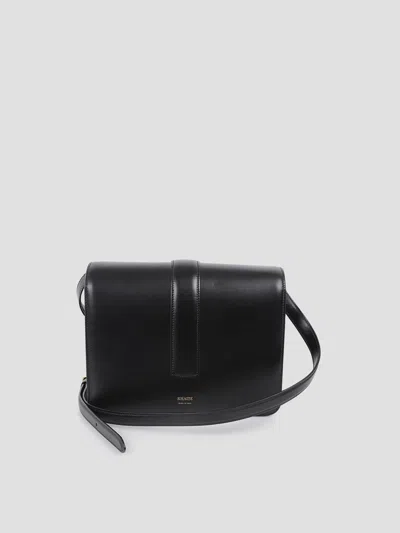 Khaite Mini Calfskin Shoulder Bag In Black