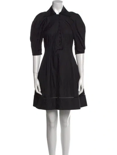 Pre-owned Khaite Mini Dress In Black