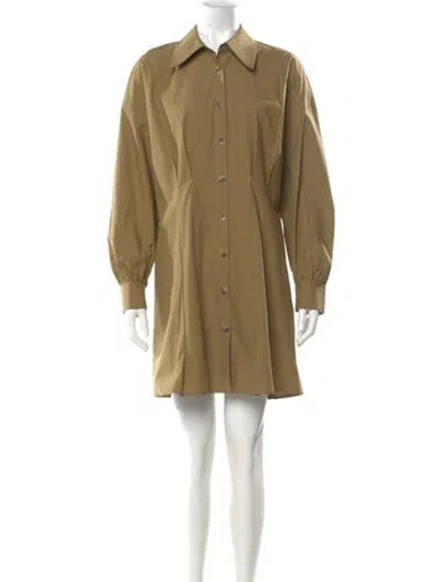 Pre-owned Khaite Mini Dress In Brown