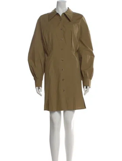 Pre-owned Khaite Mini Dress In Brown