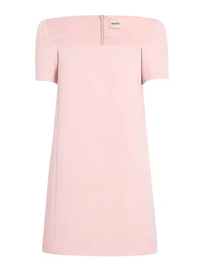 Khaite Mini Dress In Nude & Neutrals