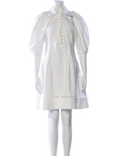 Pre-owned Khaite Mini Dress In White