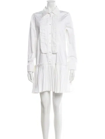 Pre-owned Khaite Mini Dress In White