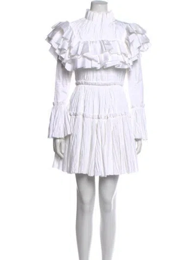 Pre-owned Khaite Mini Dress In White