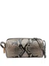 Khaite Mini Kye Python-print Mini Shoulder Bag In Animal Print