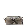 Khaite Mini Kye Python-print Mini Shoulder Bag In Brown