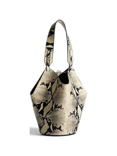 Khaite Mini Lotus Tote In Animal Print
