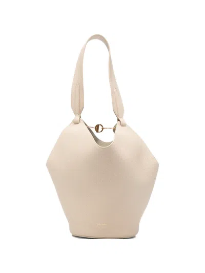 Pre-owned Khaite Mini Lotus Tote Bag In Neutral