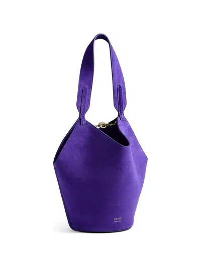Khaite Mini Lotus Totebag In Purple