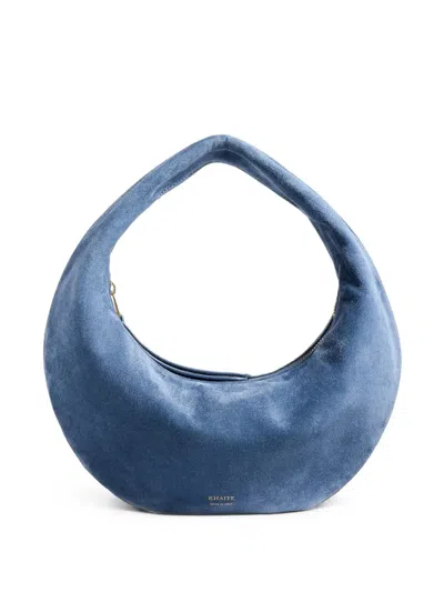 Khaite Mini Olivia Hobo Mini Bag In Blue