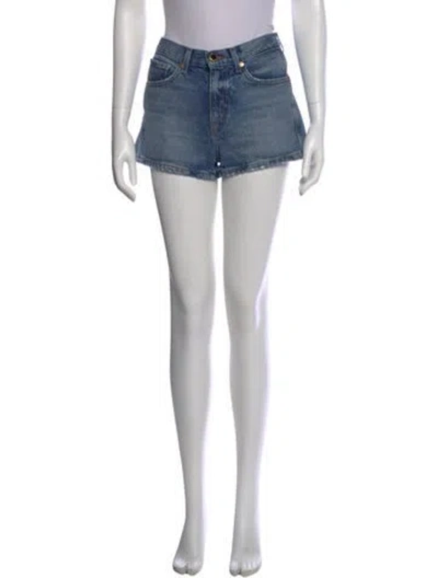 Pre-owned Khaite Mini Shorts In Blue