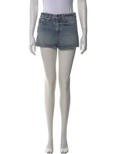 Pre-owned Khaite Mini Shorts In Blue
