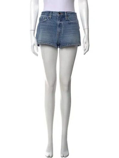 Pre-owned Khaite Mini Shorts In Blue