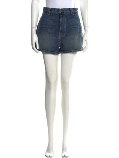 Pre-owned Khaite Mini Shorts In Blue