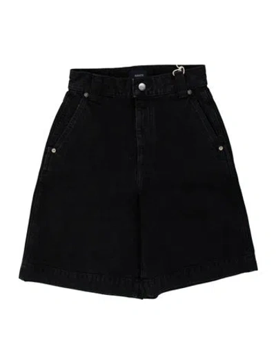 Pre-owned Khaite Mini Shorts W/ Tags In Black