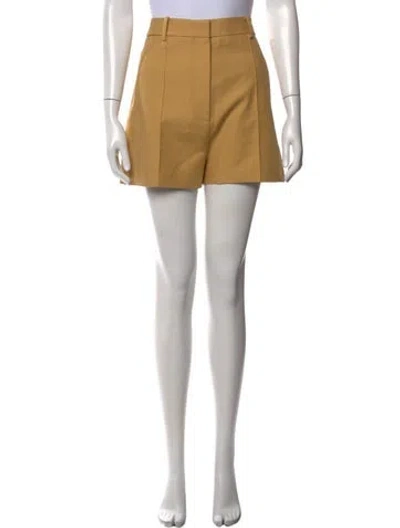 Pre-owned Khaite Mini Shorts In Yellow