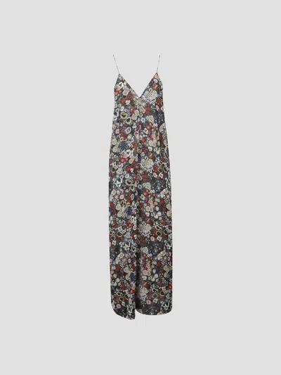 Khaite Mini Silk Dress For Ss26 In Multi