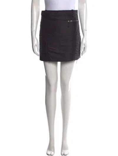 Pre-owned Khaite Mini Skirt In Black
