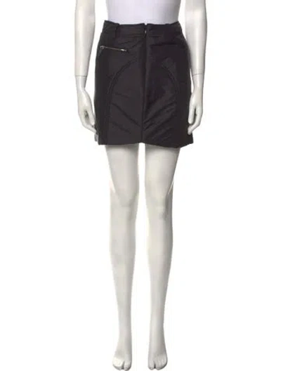 Pre-owned Khaite Mini Skirt In Black
