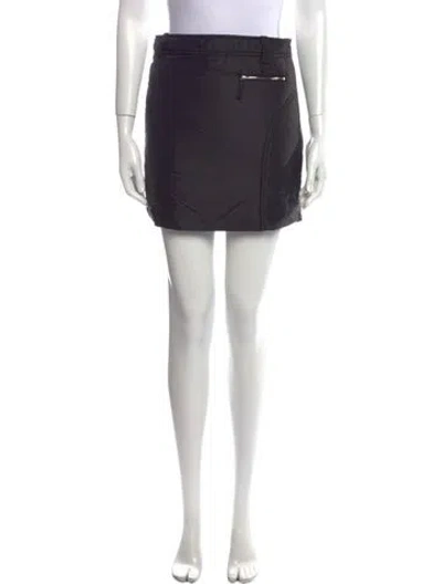 Pre-owned Khaite Mini Skirt In Black
