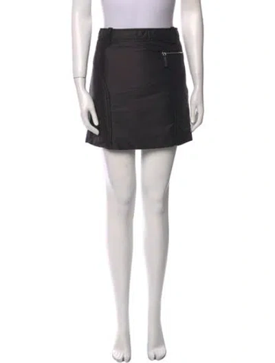 Pre-owned Khaite Mini Skirt In Black