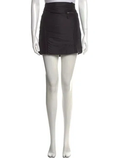 Pre-owned Khaite Mini Skirt In Black