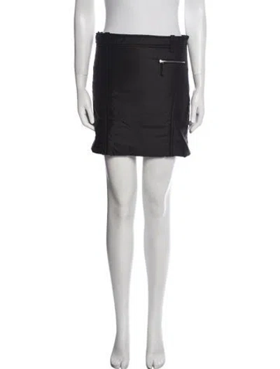 Pre-owned Khaite Mini Skirt In Black