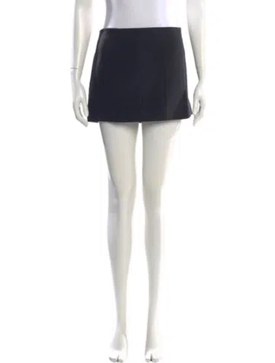 Pre-owned Khaite Mini Skirt In Black