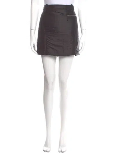 Pre-owned Khaite Mini Skirt In Black