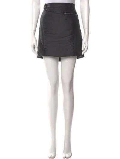 Pre-owned Khaite Mini Skirt In Black