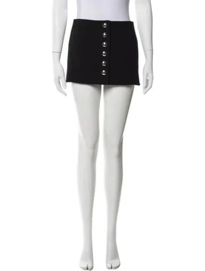 Pre-owned Khaite Mini Skirt In Black
