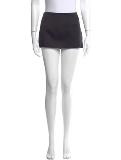 Pre-owned Khaite Mini Skirt In Black