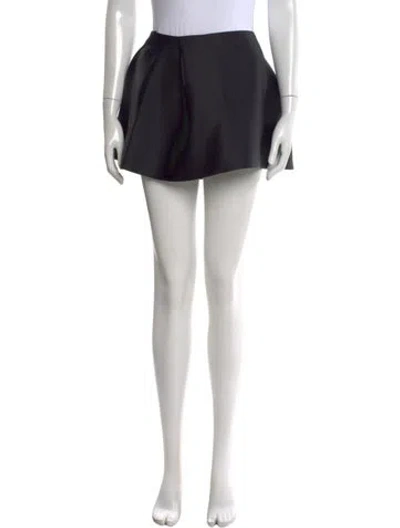 Pre-owned Khaite Mini Skirt In Black
